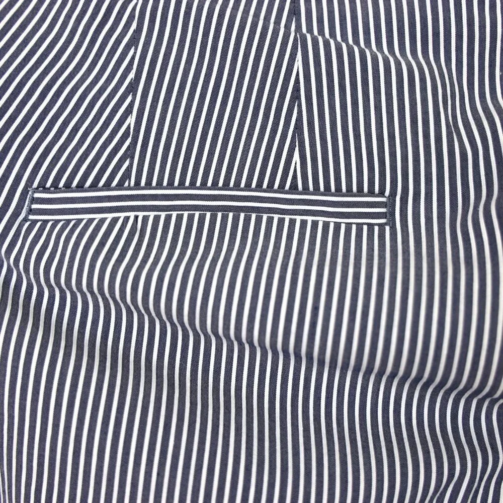 Lane Bryant The Allie Blue Grey White Striped Capri Pants Size 14‎ Stretch